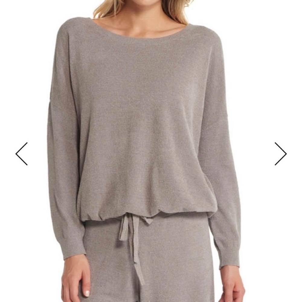 Barefoot Dreams Cozy Chic Ultralite Slouchy Pullover Sweater